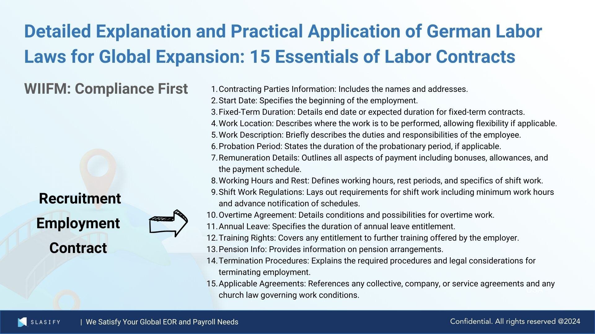 Germany introduced a minimum wage standard of 8.5 euros per hour in 2015. This year, it has increased to 12.4 euros per hour, with an expected rise to 12.82 euros next year. Salaries must be paid monthly in euros. Although there is no statutory bonus system, it is customary for annual salaries to cover 13 months, with a year-end bonus equivalent to one month’s salary typically given during New Year’s Day and Christmas. Employers can also design incentive bonuses for top executives to attract and retain talent.