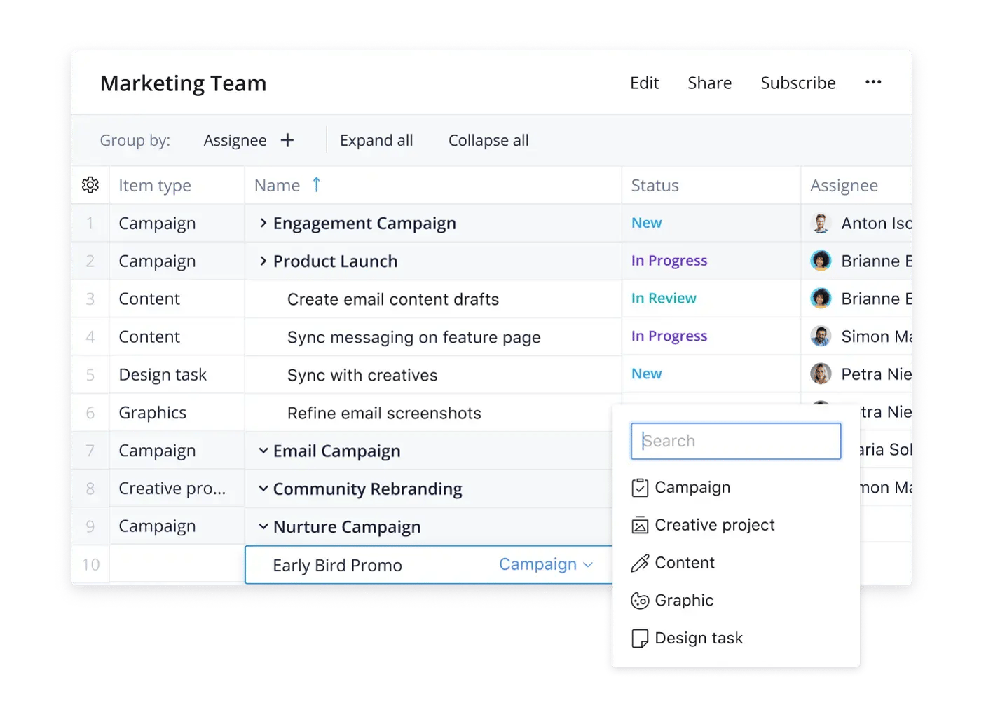 Gantt chart is one of the most popular charts used to manage and monitor projects. If Gantt chart is your language, then Wrike would be the perfect tool for you! Wrike is an integrated, online project management solution that helps you manage projects, teams, and businesses. Wrike’s Gantt Chart view is completely interactive, giving you the ability to quickly identify risks and bottlenecks and set task dependencies with a few clicks. 