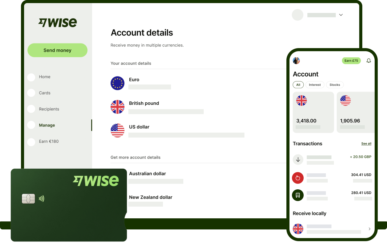 Wise Business is an online account that lets employers make cross-border payments to employees, contractors, or vendors with the mid-market exchange rate in over 40 currencies and 160 countries.
